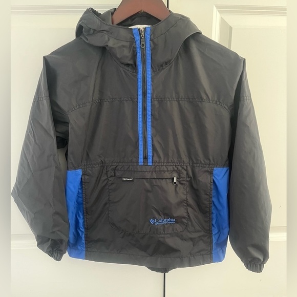 Columbia Other - Columbia boys/ girls windbreaker Sz. 10/12 black/navy packable
